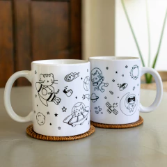 Taza Felicette - Gatos Espaciales - tienda online