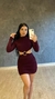 Vestido Fivela Marsala - comprar online