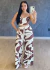 Conjunto Poliamida Calça e Cropped 