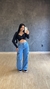 Calça Jeans Cargo Wide Leg