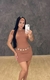 Vestido Clara Marrom - comprar online