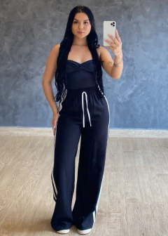 Calça Pantalona Listrada 