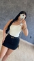Saia Jeans Preta com Cinto na internet