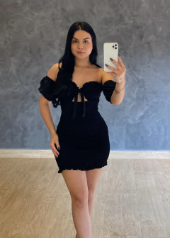 Vestido Lastex Curto