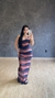 Vestido Tule Bicolor Preto/Marrom - comprar online