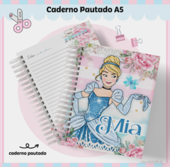 Caderno Pautado Personalizado 200 pag - 15x21 - Cinderela