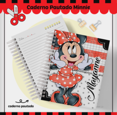 Caderno Pautado Personalizado 200 pag - 15x21 - Minnie