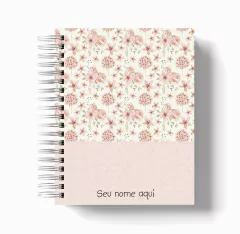 Caderno Pautado Floral - 18x24cm