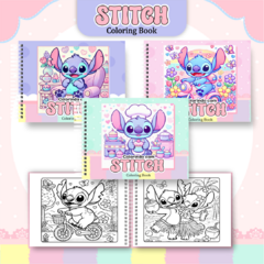 LIVRO DE COLORIR - Stitch Menina