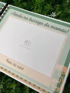 Kit Livro do Bebê / Caderneta Vacina + porta documentos - Tema Safari Linho - Alfabeto Menino - comprar online