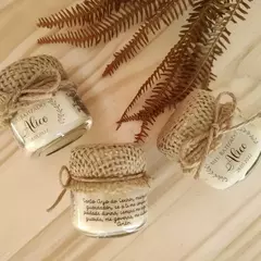 Kit 20 Velas Aromáticas - Potinho - tampa fechamento tecido