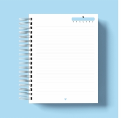 Caderno Pautado Borboleta Azul - Tamanho 18x24 - comprar online