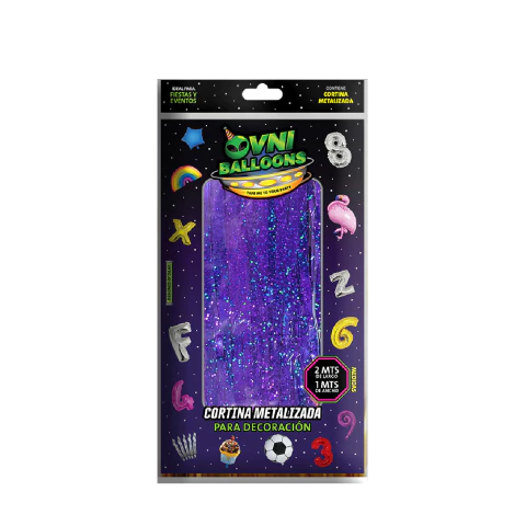 CORTINA METALICA 2mts X 1mts PURPURA LASER - comprar online