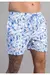 Shorts Red Feather Abstract Flowers Ref 24963 - loja online
