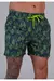 Shorts Red Feather Green Leaves Ref 25054 - Salvino Store