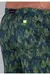 Shorts Red Feather Green Leaves Ref 25054