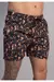 Shorts Red Feather Abstract Dark Flowers Ref 24957
