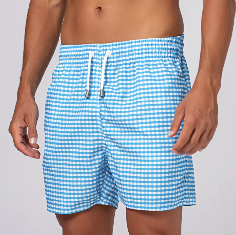 Shorts Ankor Xadrez Azul