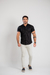 Camisaria OXN MC Preta Modelagem Slim - Salvino Store