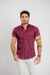 Camisaria OXN MC Marsala Modelagem Slim na internet