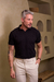 Polo OXN Old Money Gola V Tricot - Preta