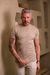 Camiseta OXN Slim Texturizada Canelada Acacia Nude - loja online