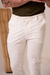 Calça OXN Sarja Alfaiataria Skinny Off White - comprar online