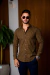 Camisa OXN Manga Longa Xadrez Brown - Modelagem Slim na internet