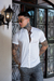 Camisaria OXN MC Gola Padre Slim Fit - Branca