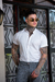Camisaria OXN MC Gola Padre Slim Fit - Branca na internet