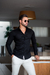 Camisaria OXN ML Preta - Modelagem Slim