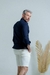 Imagem do Bermuda OXN Sarja Alfaiataria Slim Off White