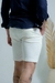 Bermuda OXN Sarja Alfaiataria Slim Off White - comprar online