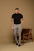 Calça OXN Sarja Alfaiataria Skinny Cinza - Salvino Store