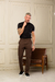 Calça OXN Alfaiataria Veneza Marrom - Skinny - loja online