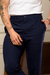 Calça OXN Alfaiataria Veneza - Slim Fit Marinho - comprar online