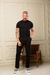 Calça OXN Alfaiataria Italiana Veneza Slim Fit Preta - loja online