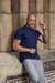 Camiseta OXN Gola Média Marinho - comprar online