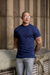 Camiseta OXN Gola Média Marinho - loja online