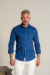 Camisa OXN ML Xadrez Azul - Modelagem Slim na internet