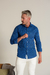 Camisa OXN ML Xadrez Azul - Modelagem Slim - Salvino Store