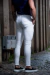 Imagem do Calça OXN Sarja Alfaiataria Skinny Off White