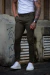 Calça OXN Sarja Alfaiataria Super Skinny Verde Militar - Salvino Store