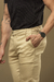 Calça OXN Alfaiataria Sarja Skinny com Regulagem Bege - loja online