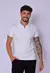 Camisa CW Polo Ziper Slim Branca - loja online