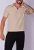Camisa Polo CW Italiana Tricot Bege