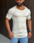 Camiseta Zip Off Semi Long Azul Ref 0576 - loja online