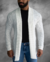 Cardigan Zip Off Tricot Off White Ref 717