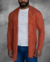 Cardigan Zip Off Tricot Ferrugem