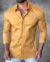 Camisa ML Zikani / Zip Off Mostarda - Modelagem Slim